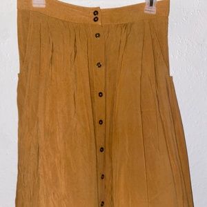 Tan Button Down Skirt